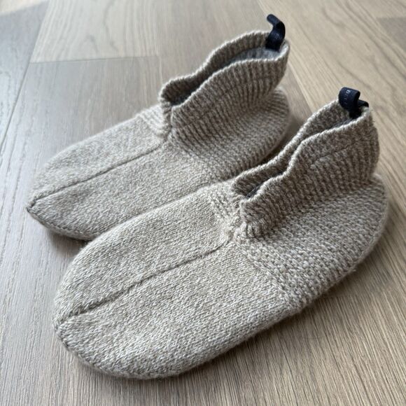 Bombas Gripper Slipper Women Medium Taupe Comfort Lounge Non Slip Socks - Picture 1 of 7